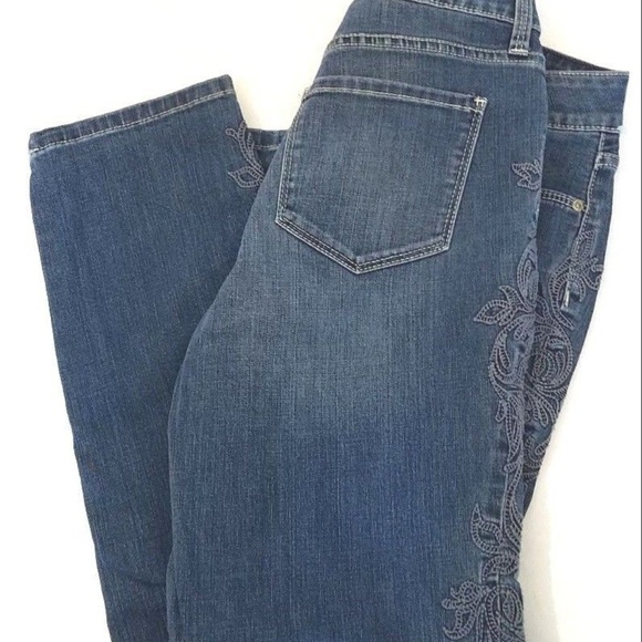 nydj embroidered jeans